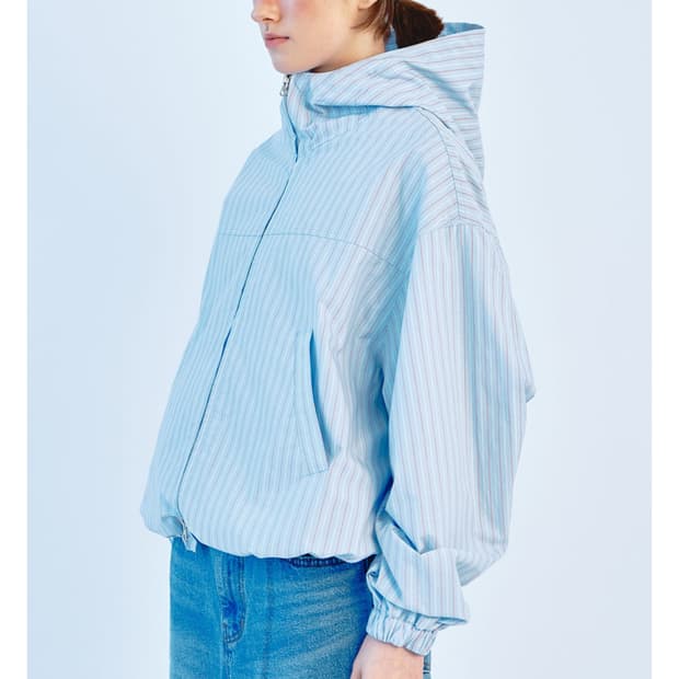 쏘이르 코튼 바람막이 스카이블루 하늘색