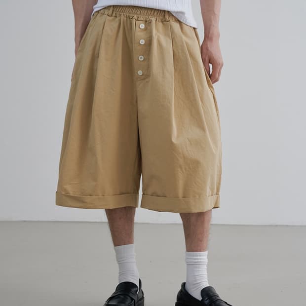 뉴치프시크디피 뉴치프시크dp 버뮤다 팬츠 베이지
