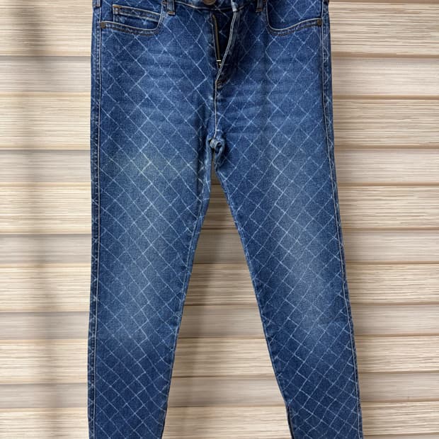 샤넬 여성 다이아몬드 패턴 청바지 36