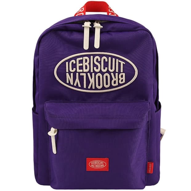 아이스비스킷　 브루클린 심볼 로고 백팩