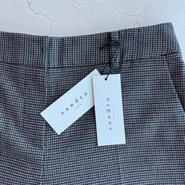 산드로 Sandro 체크 슬랙스 팬츠 (25사이즈)