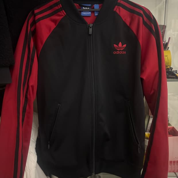 아디다스 유로파 슈퍼스타 검빨 져지 트랙탑