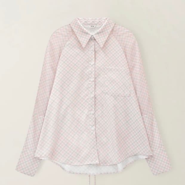 [구해요] thetis 더티스 블루베리 blueberry타르트 셔츠 핑크