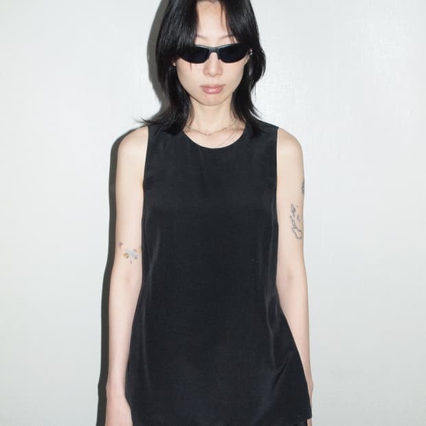 Silk Sleeveless Top