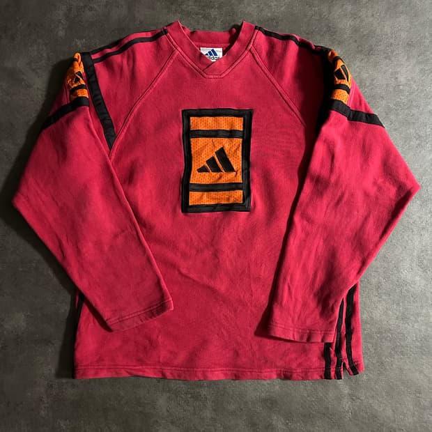 90s 아디다스 올드스쿨 메쉬포인트 맨투맨