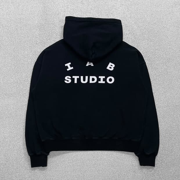 아이앱스튜디오 스펠 로고 후드티 블랙