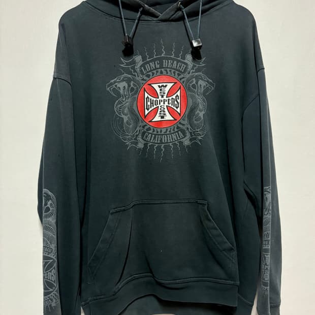 [XL-XXL] 90's West Coast Choppers 후드 블랙