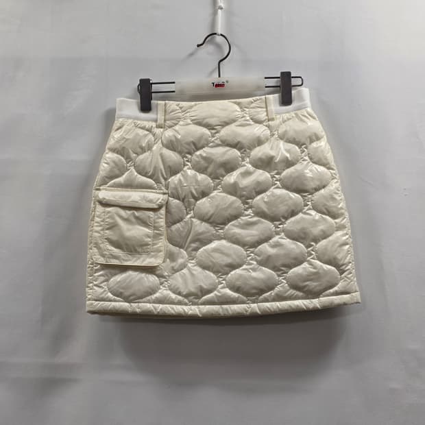 1067 데상트 골프 A라인 퀼팅 다운 스커트