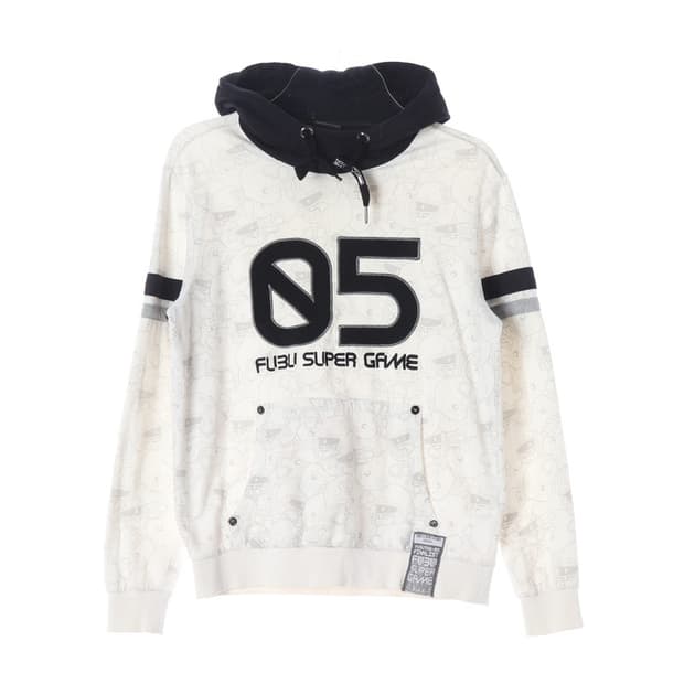 FUBU 05 슈퍼게임 올드스쿨 그래픽 후드티 M