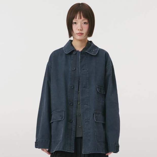 [구해요] STAR FLORAL WASHED COTTON JACKET, 