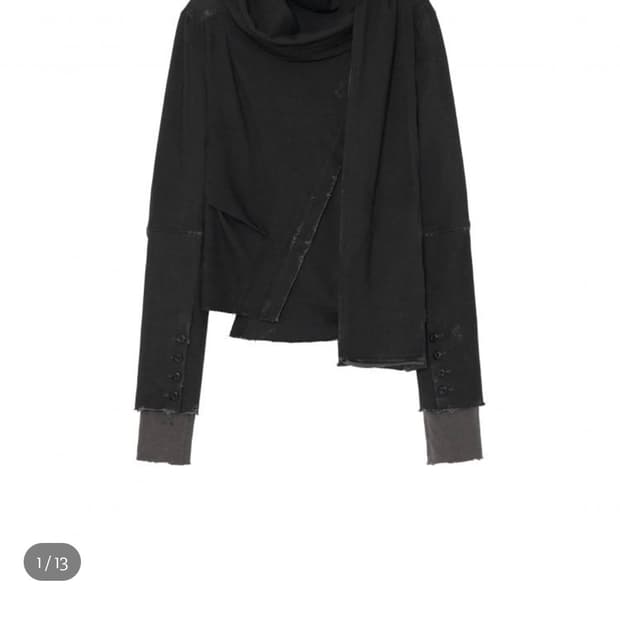 구매) Asym Scarf Jacket 2사이즈