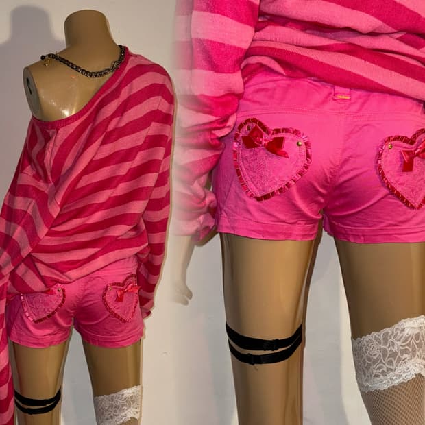 MA*RS SUGARGLOSS 하트 포켓 숏츠