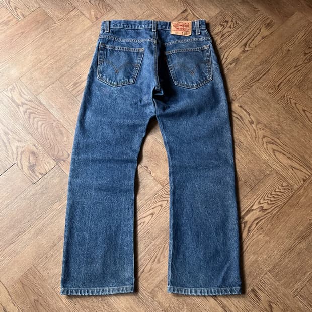 [32]00's 리바이스 USA 517 빈티지 워싱 플레어핏 데님 팬츠