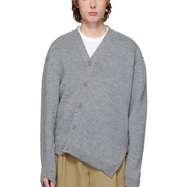 꼼데가르송 셔츠 비대칭 가디건