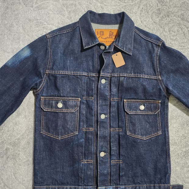 코지마 진즈(Kojima Genes) 셀비지 데님 자켓 M