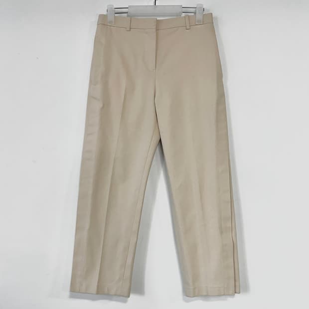 질샌더 슬릿 헴 코튼 팬츠