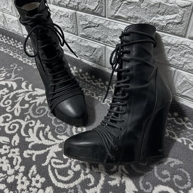 Ann demeulemeester 앤드뮐마스터 레이스업 부츠