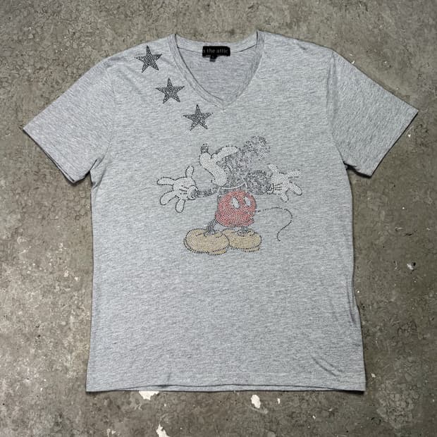 In The Attic - Mickey V-Neck T-Shirt
