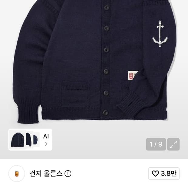 건지 울른스 가디건