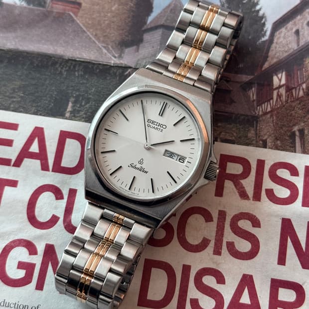 세이코 Seiko 실버웨이브(SilverWave) 데이데이트 콤비 