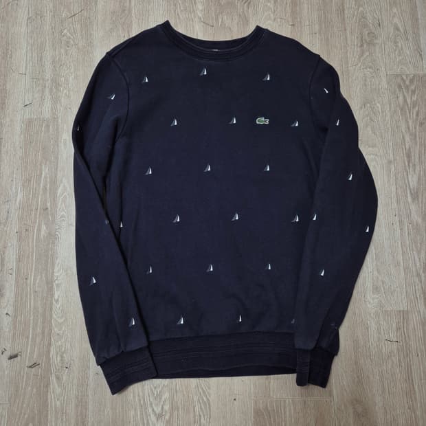 라코스테 멀티 요트 패턴 프린팅 맨투맨 (3)