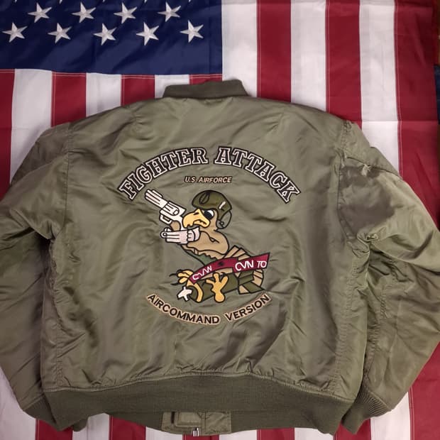 밀리터리 USA MA-1 TYPE 엠브로이드 항공자켓