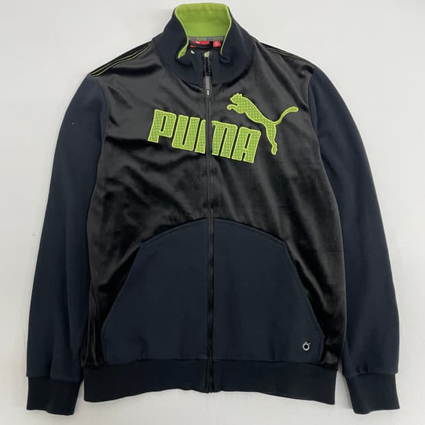 [puma] 블랙 벨벳 집업