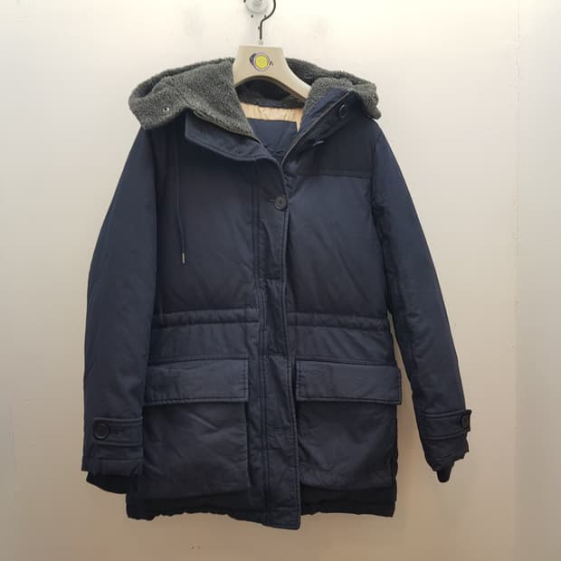 라코스테 네이비 다운 파카 