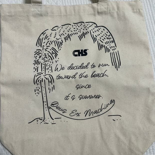 Deus Ex Machina 아이보리 에코백