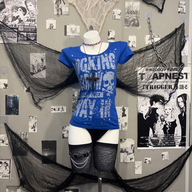 PUNK skull cross halfsleeve