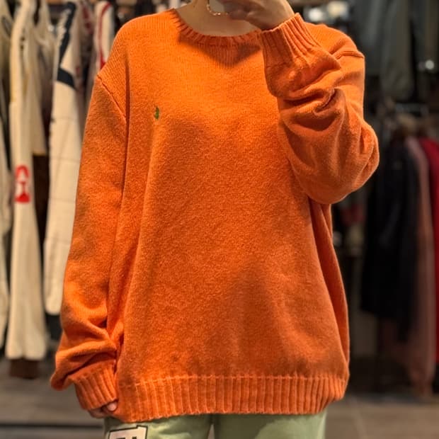 [NO.9] 폴로 긴팔 니트 오렌지