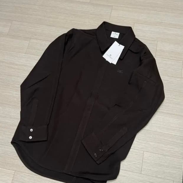 [M] 꾸레쥬 남자 셔츠 브라운 새상품