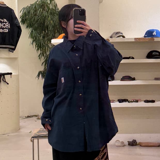 칼하트 원포켓 박시핏 워크 셔츠 U303