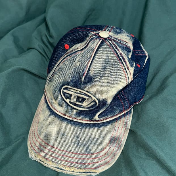 diesel 디젤 c-세이몬 볼캡 2사이즈 데님 모자