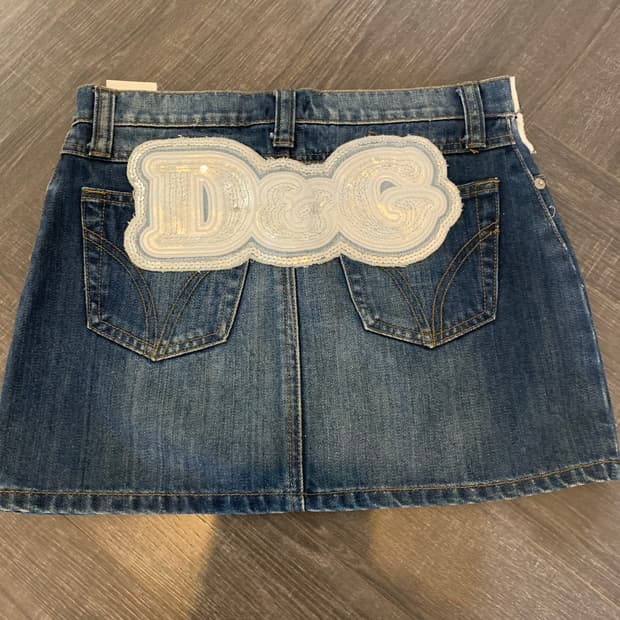 D&G 돌체앤 가바나 데님치마