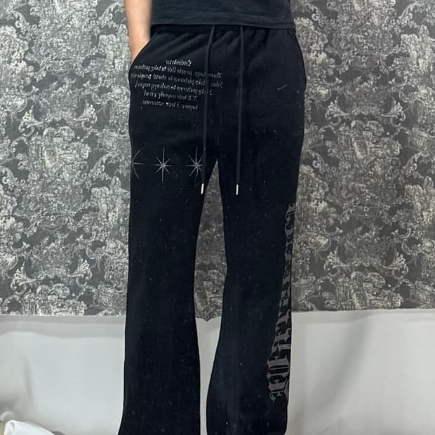 luvistrue 러브이즈트루 mz 스타 글리터 팬츠