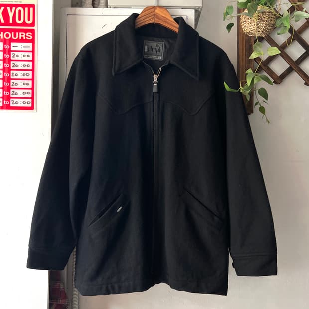 [L]00's 리바이스 실버탭 요크 집업 울 자켓