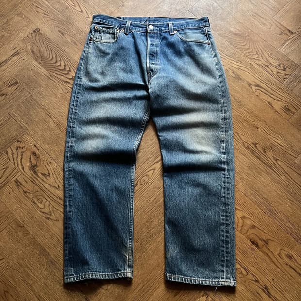 [36]00's 리바이스 501XX 발렌시아 555팩토리 데님 팬츠