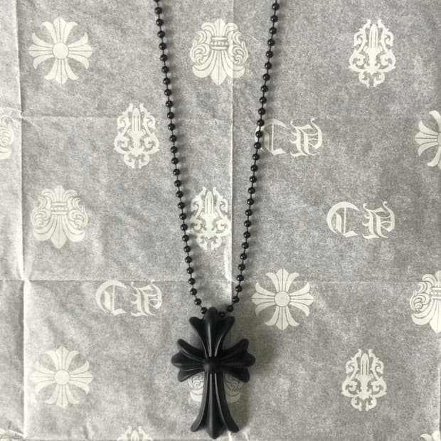 크롬하츠 실리콘 아오야마 목걸이 블랙