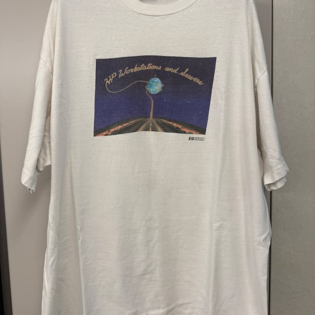 [L] 90's USA 빈티지 HP 프로모 티셔츠