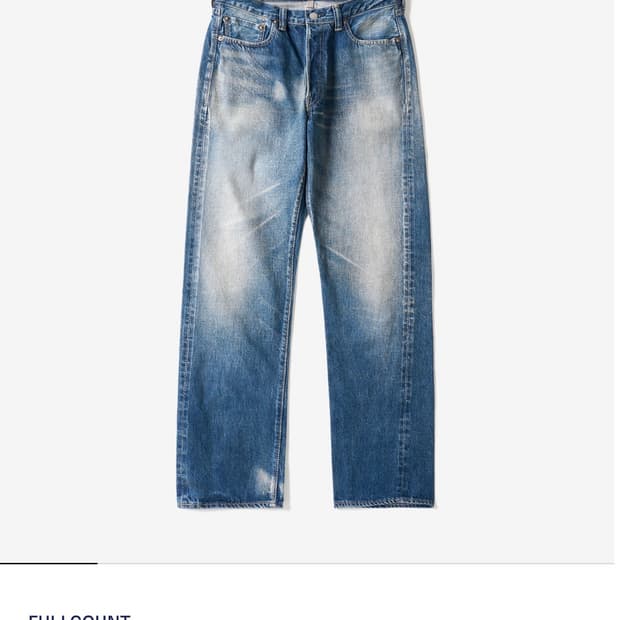 풀카운트 1101MM2 데님 블루버드 34사이즈