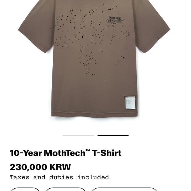 Satisfy 10주년 티셔츠 death valley Small