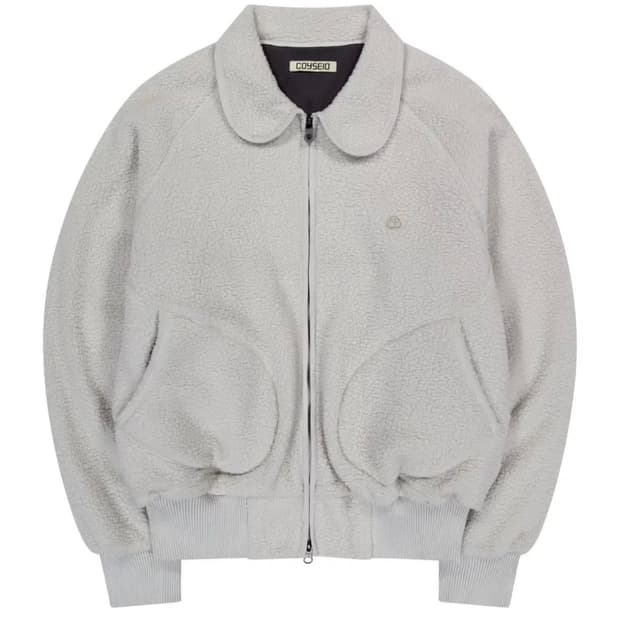 코이세이오 플리스 자켓 라이트 그레이