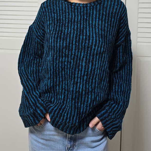 Shareef 샤리프 스트라이프 울 니트