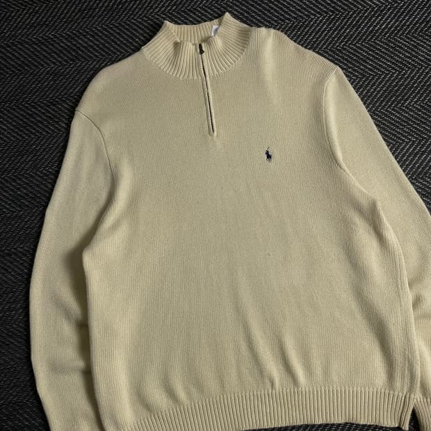 폴로 랄프로렌 신형 포니 박시핏 하프집업 니트y 3296