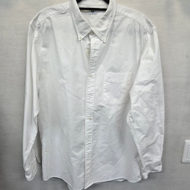 유니클로 옥스포드 셔츠긴팔 화이트 xl