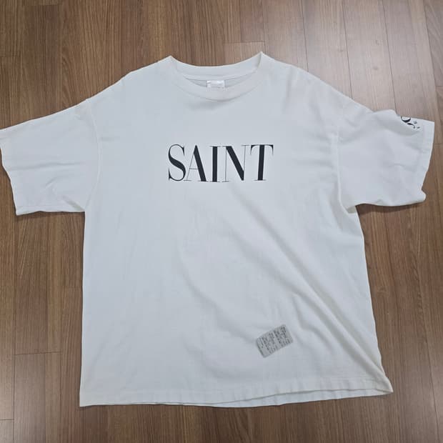 (xl) 세인트미카엘 로고 반팔 화이트