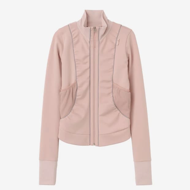구매Shirring Zip-Up Jersey Ballerina Pink