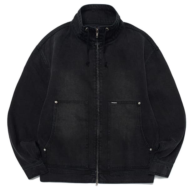 위캔더스 DRAGGY WORK JK BLACK 워크 자켓 블랙 L