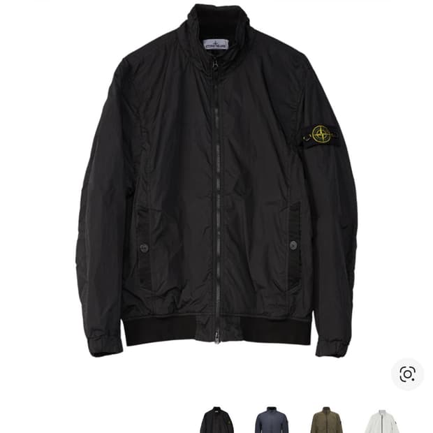 스톤 아일랜드 4100037 크링클랩스 R-NY 윈드 레지스턴트 자켓 블